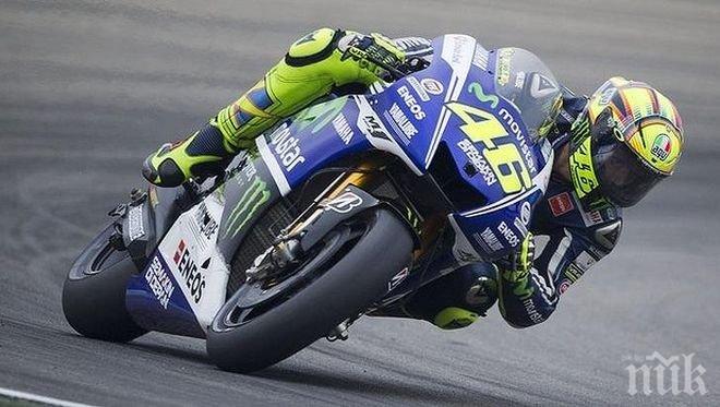 Валентино Роси катастрофира тежко, приет е в болница