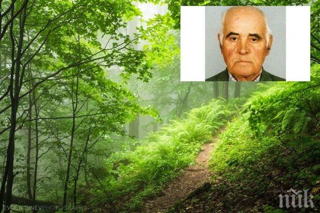 Изчезнал старец е открит мъртъв в горичка