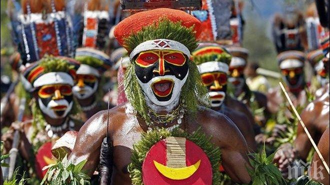 Трус от 5,7 по Рихтер раздруса Папуа Нова Гвинея