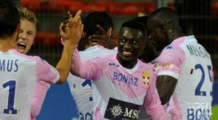 евиан трета поредна победа лига