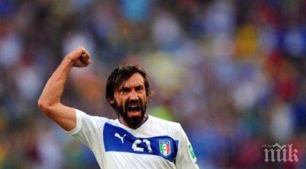 пирло повикан националния отбор италия мачовете азербайджан малта