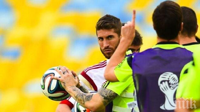 Серхио Рамос пропуска мачовете със Словакия и Люксембург, сменя го Бартра от Барсаелона
