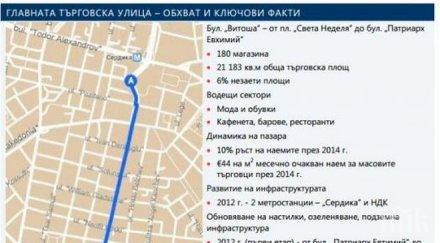 големи търговски вериги превземат булевард витоша столицата