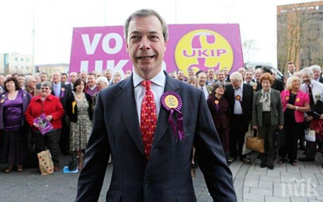 The Telegraph: Британският парламент е потресен, партията на Фараж спечели първия си депутатски мандат