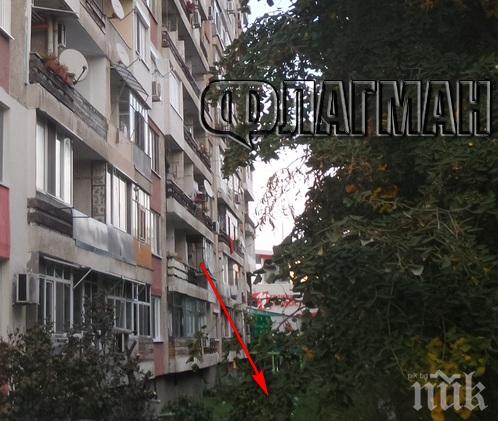 Полетялата от 2-рия етаж бургазлийка се отърва със счупен крак