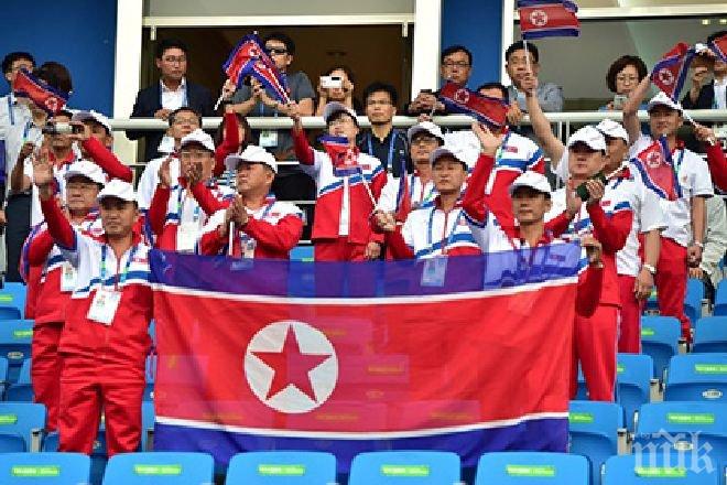 Шоу! Севернокорейски гимнастик козирува със златния медал