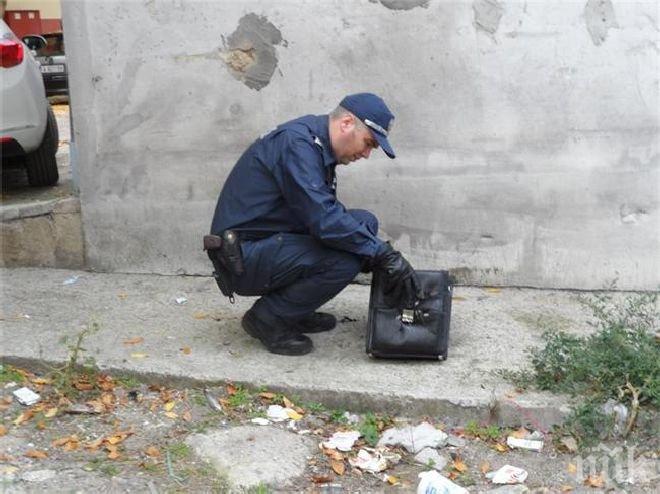 Съмнителната чанта, вдигнала бургаската полиция на крак, се оказа пълна с хартия 