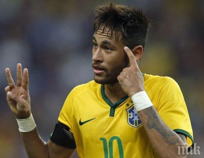 Бразилия намери своя нов Феномен, извънземен Неймар блесна с 4 гола срещу Япония (видео)