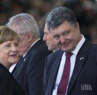 Порошенко и Меркел обсъдиха ситуацията в Украйна