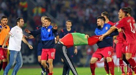 албания поиска независимо разследване инцидентите мача сърбия