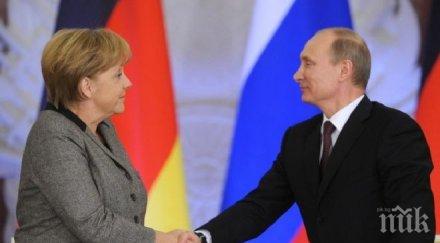 владимир путин преговаря ангела меркел милано