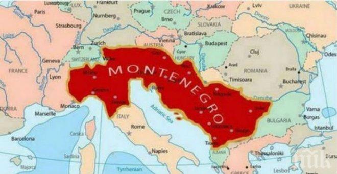 След Велика Албания се появи и карта на Велика Черна гора 