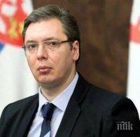Премиерът на Сърбия Александър Вучич катастрофира