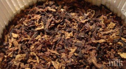 иззеха килограма контрабанден тютюн