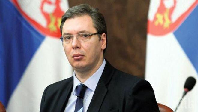 Премиерът на Сърбия Александър Вучич катастрофира