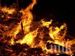 Огнен ад! 40 бали сено, кокошки и зайци изгоряха при пожар в село Оборище