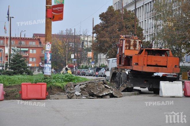 Настъпи хаос в движението заради уличните ремонти във Видин