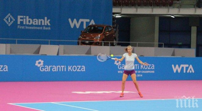 Пиронкова пристигна в София и вече тренира в Арена Армеец