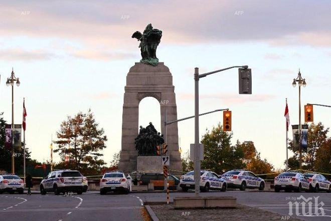 В Отава полицията е арестувала мъж край Националния военен мемориал