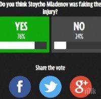 3/4 от англичаните смятат, че Стойчо Младенов симулира

