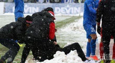 нокаутираният снежна топка стойчо стигна