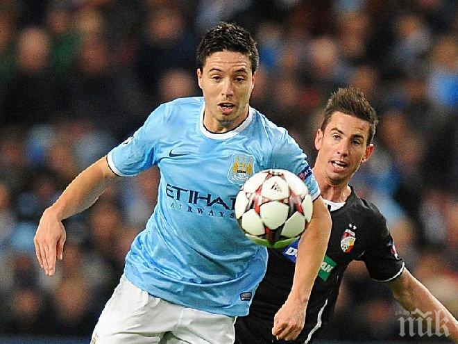 Самир Насри пред завръщане за дербито на Манчестър

