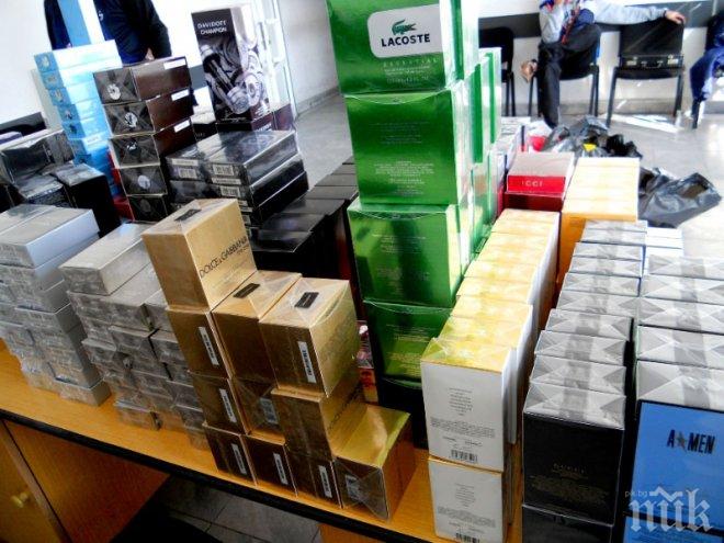 Иззеха парфюми и контрабандни цигари в Хасково 