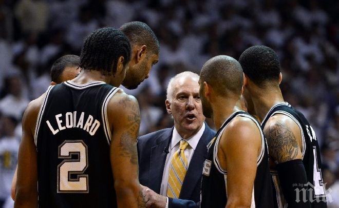 Шампионът Сан Антонио започна с победа новия сезон в НБА