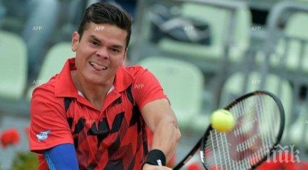 канадец отстрани роджър федерер четвъртфиналите париж