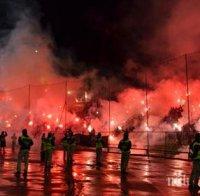 15 ранени след мощни ексцесии на мач между Сараево и Железничар