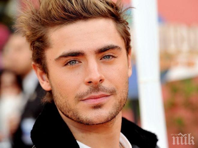 Зак Ефрон е влюбен до уши, не се отделя от новата си изгора