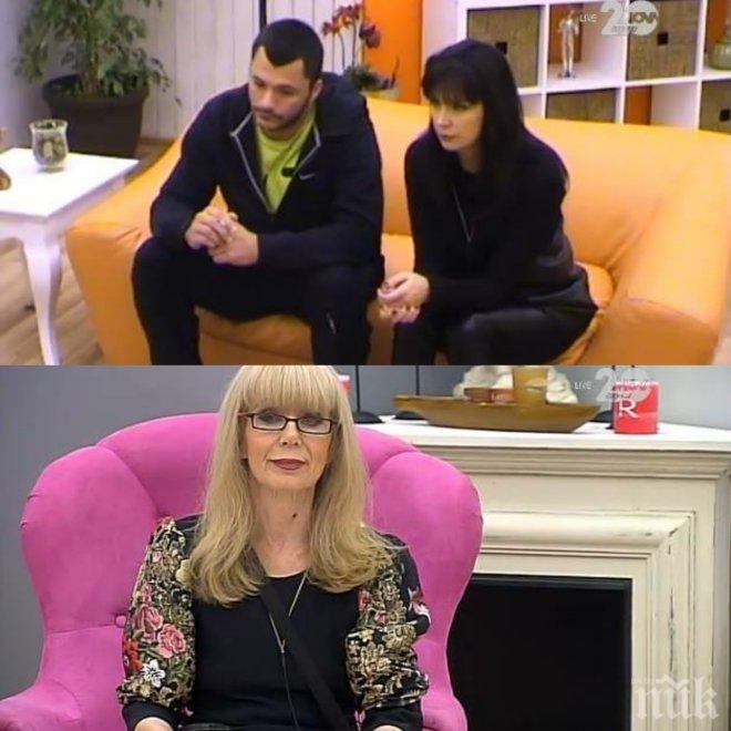 Цирк във ВИП Брадър! Захажаева стана психолог на Жени и Тачо, мъжът на Калканджиева остави без храна и вода съквартирантите!