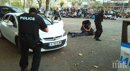 спецзвено арестува опасен престъпник двора бургаско училище