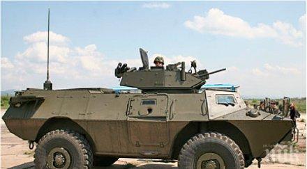 нато голяма струпване бронирани коли руско украинската граница