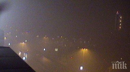 гъста мъгла падна монтанско