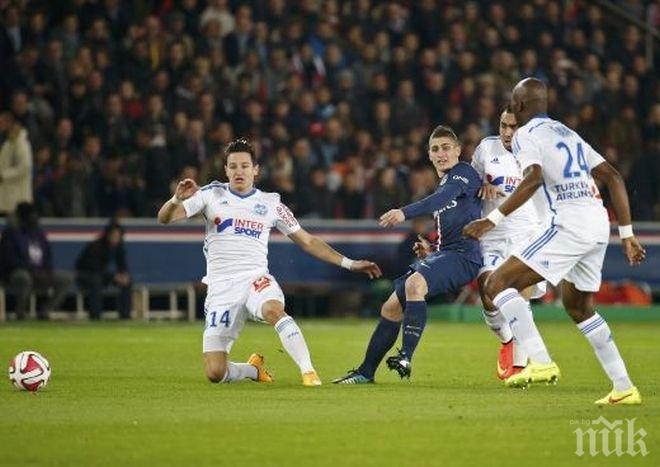 ПСЖ взе голямото дерби с Марсилия, Ибра се завърна