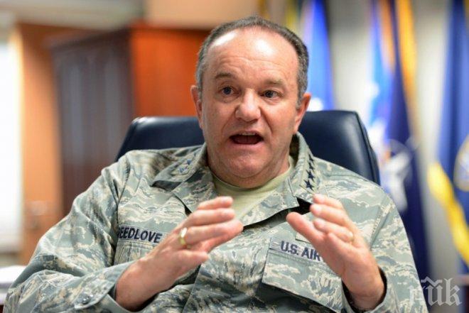 Командващият силите на НАТО в Европа ген. Брийдлав идва у нас