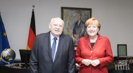 ангела меркел срещна берлин михаил горбачов