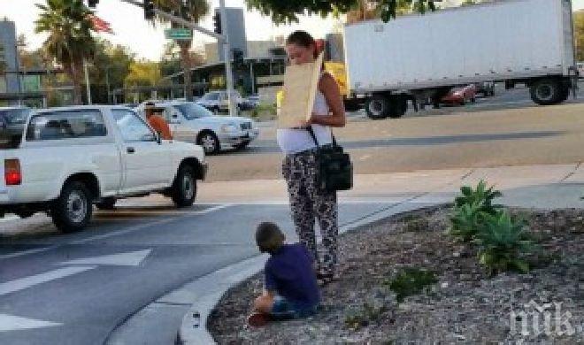 Куриоз! Бременна просякиня подкара Мерцедес