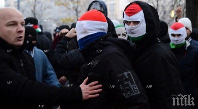 50 души са ранени по време на безредиците във Варшава с участието на футболни фенове