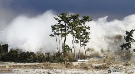ужас цунами удари япония трус рихтер