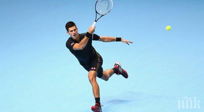 Джокович даде сет на Нишикори, но се пребори за финала в Лондон