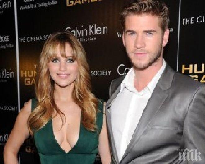 Лиам Хемсуърт: Целувките с Дженифър Лорънс бяха ужасяващи