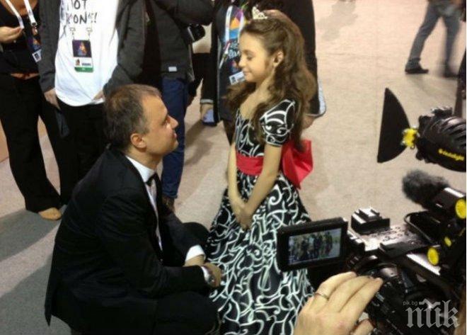 Малката героиня Крисия кацна в София и обяви: Радвам се, че съм точно на второ място на Евровизия