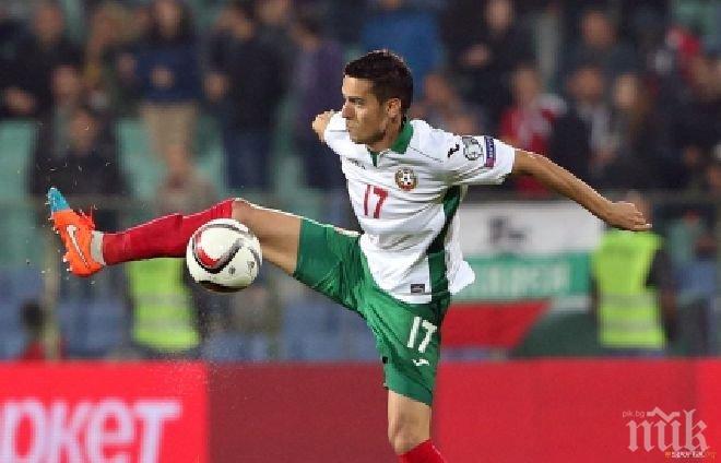 Георги Миланов с контузия след мача на националите срещу Малта