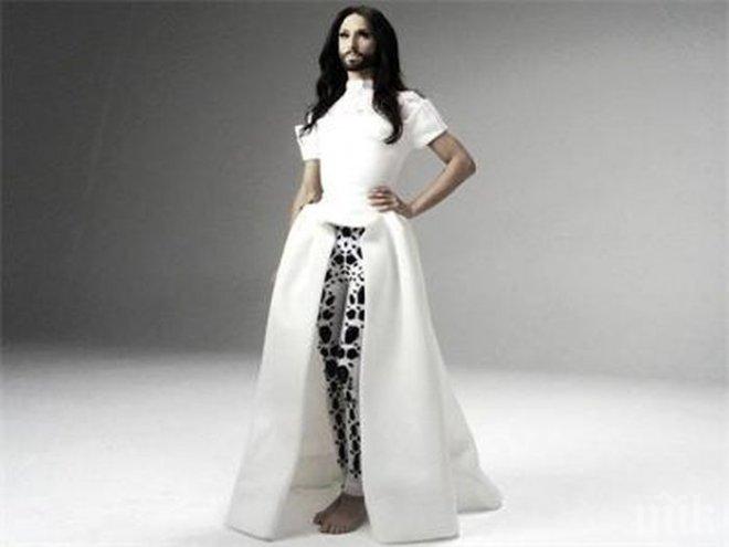 Кончита Вурст се снима в новия си клип с бяла рокля на български дизайнери 