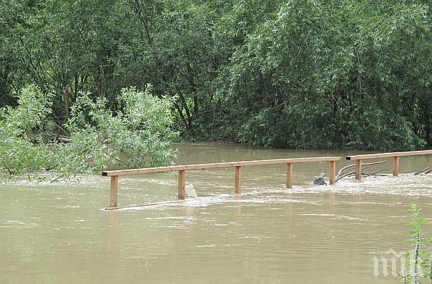 Леко повишение на водите на река Хлебаровска в Цар Калоян