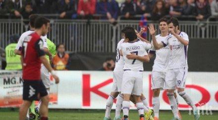 фиорентина унизи каляри гост марио гомес първи гол 259 дни