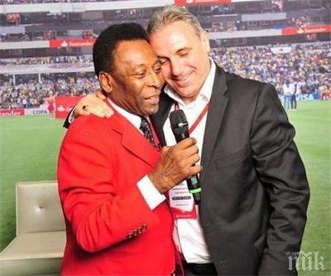 Христо Стоичков дава кураж на Пеле: Маестро, оправяй се бързо!