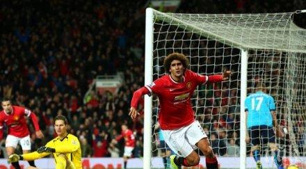 юнайтед оцеля драматичен епилог олд трафорд записа четвърти пореден успех